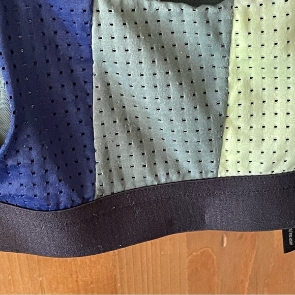 VICTORIA SPORT SPORTS BRA COLOR BLOCK GREEN & BLUE SIZE 34D - Picture 9 of 10